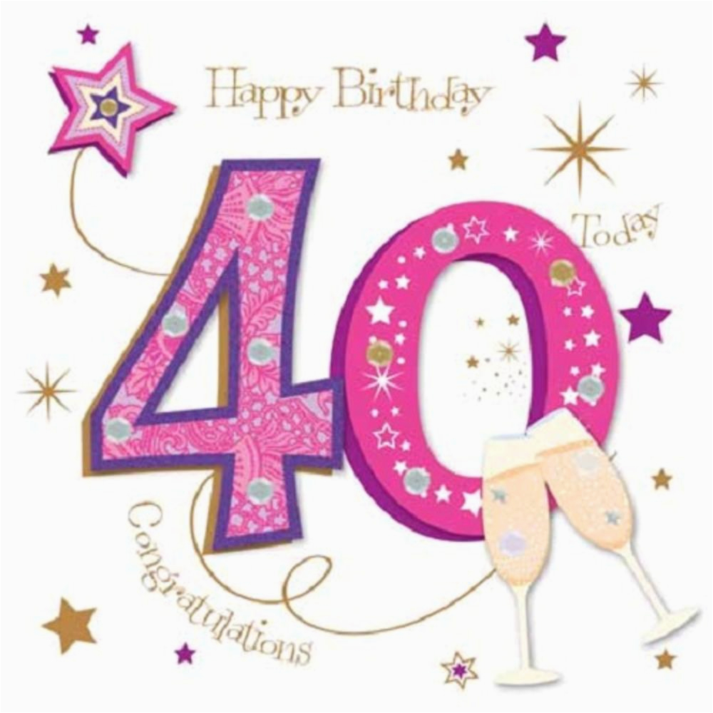 kctpmwer0012 happy 40th birthday greeting card by talking pictures greetings cards