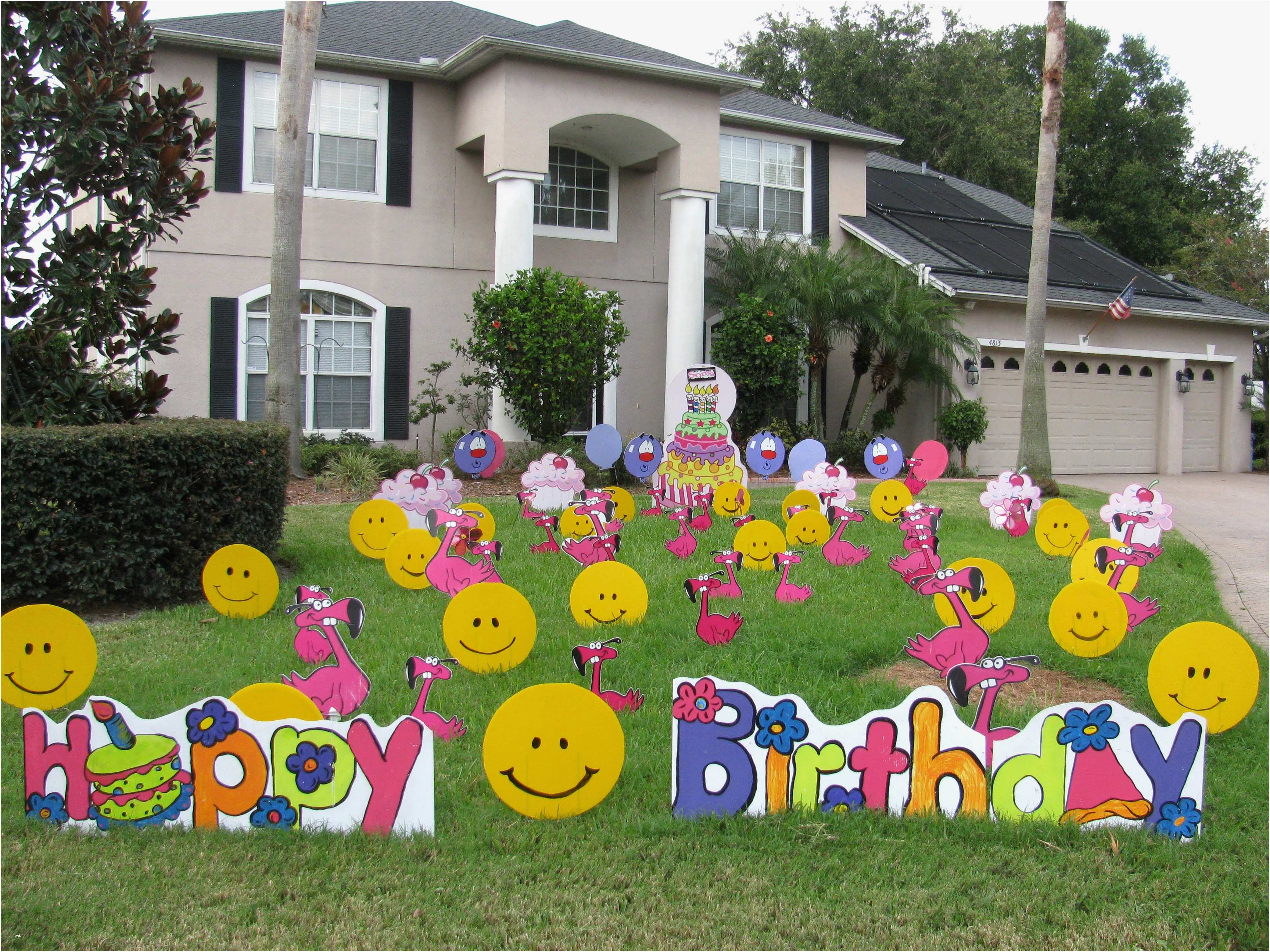 40th birthday yard decoration ideas
