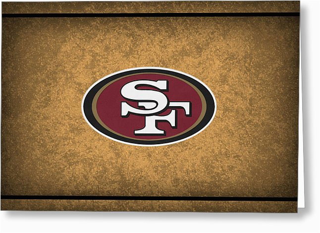 san francisco 49ers greeting cards fine art america