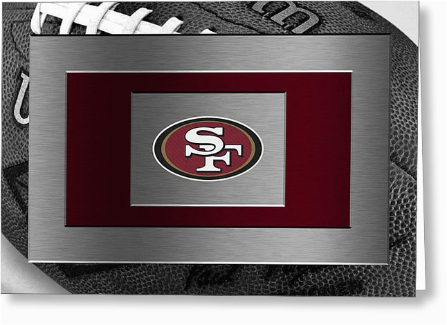 san francisco 49ers greeting cards fine art america