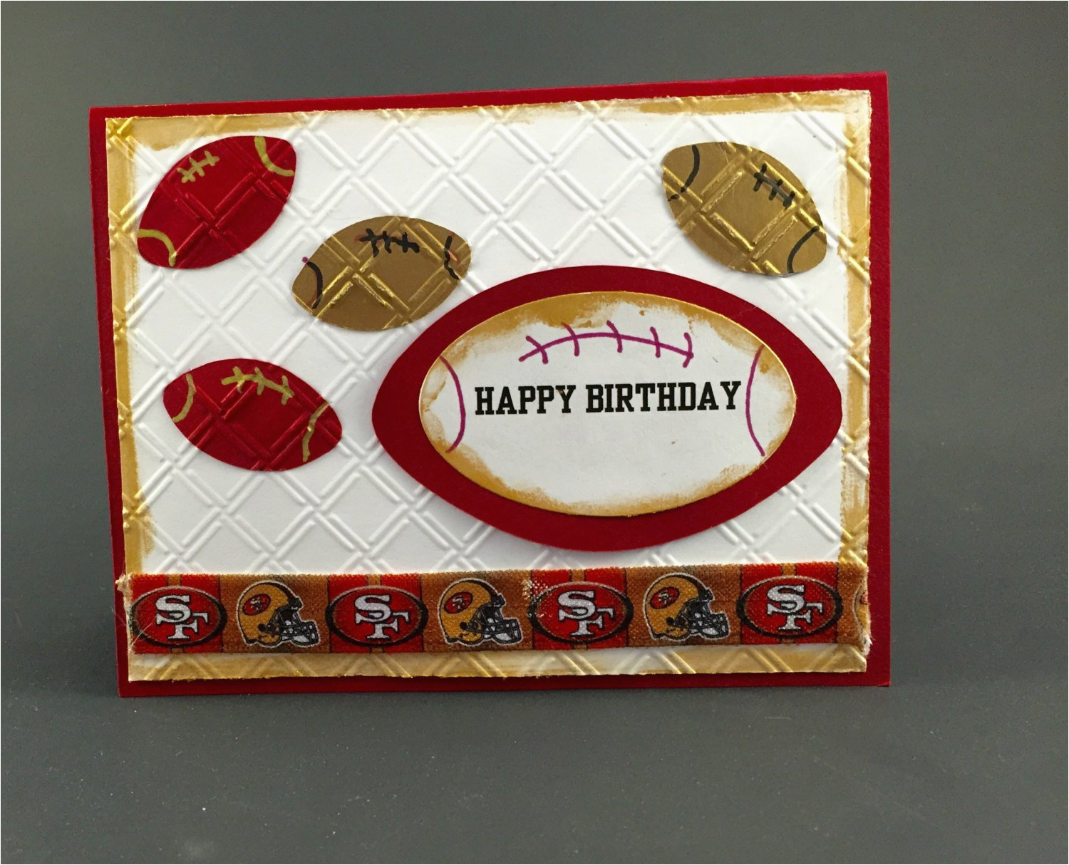 49ers Happy Birthday Card San Francisco 49ers Cardsan Francisco 49ers ...