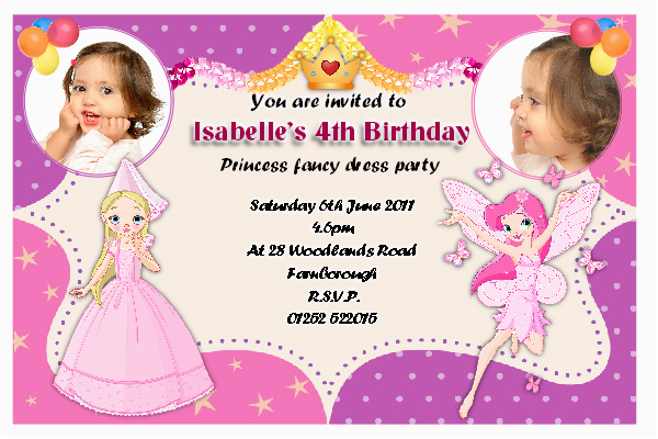 fairy birthday invitations