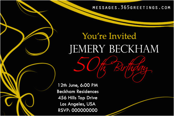 50th birthday invitations