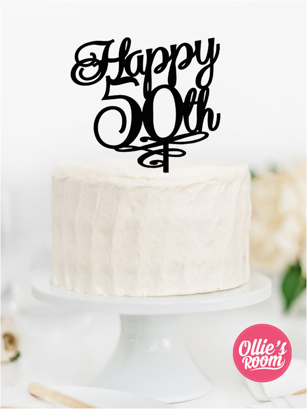 happy 50th birthday cake topper p 1030