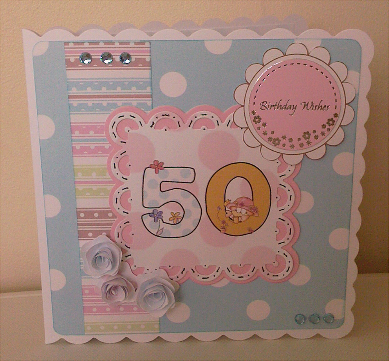 debs 39 crafty time 50th birthday card