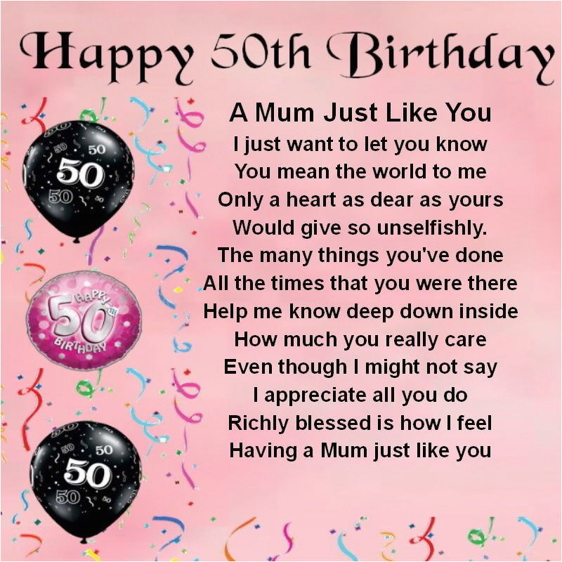 50th Birthday Cards For Mom BirthdayBuzz