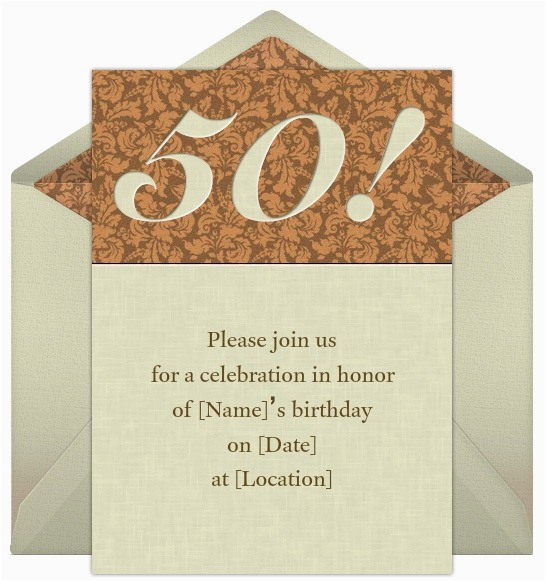 50th birthday invitations wording samples