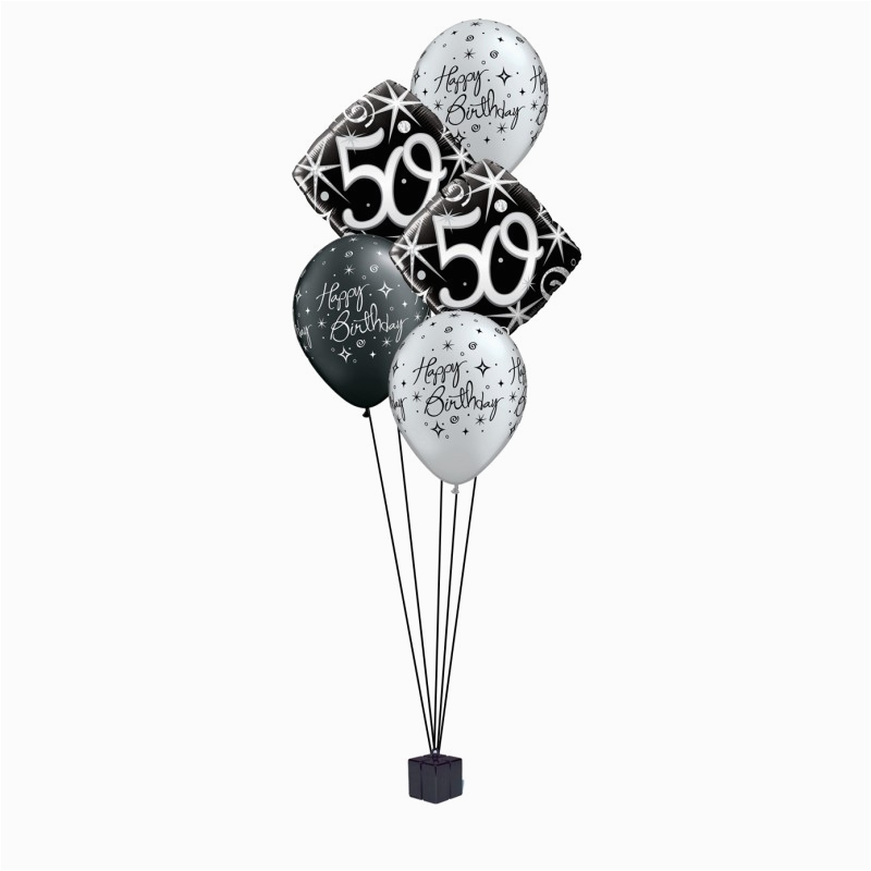 elegant 50th birthday balloon bouquet party fever