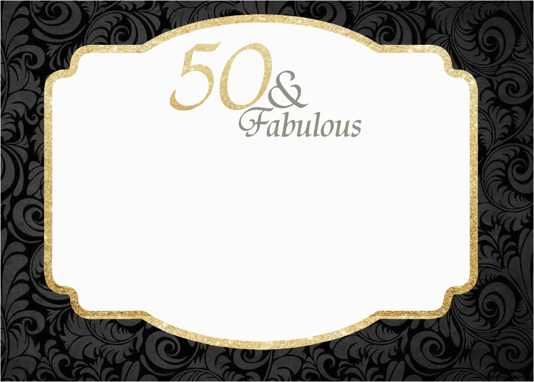free printable 50th birthday invitations template