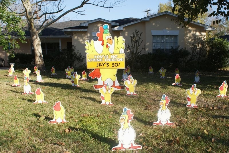 50th Birthday Lawn Decorations Birthday Yard Flocking Decorations Tampa