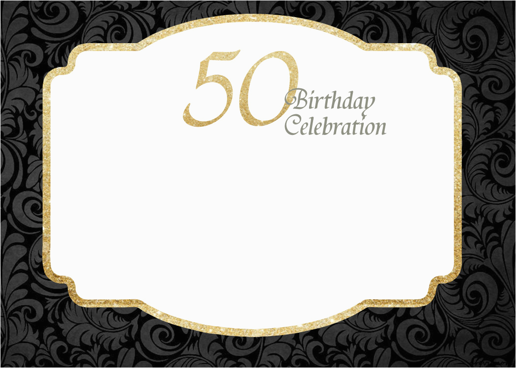 free printable 50th birthday invitations template