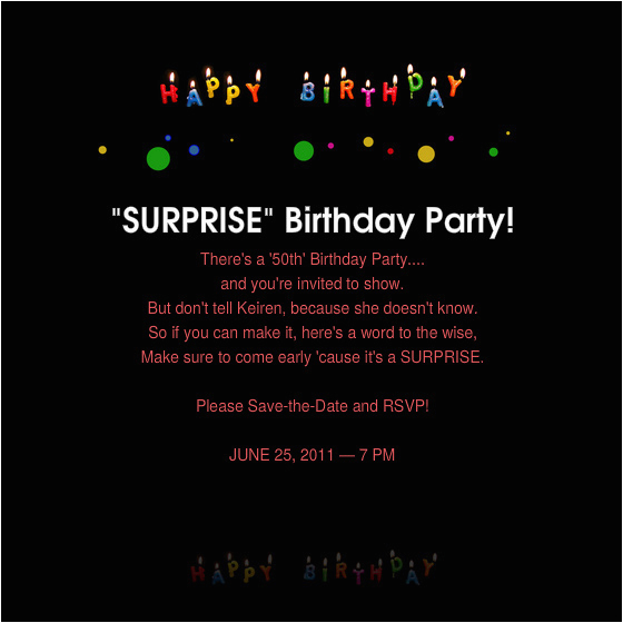 surprise 50th birthday invitations wording