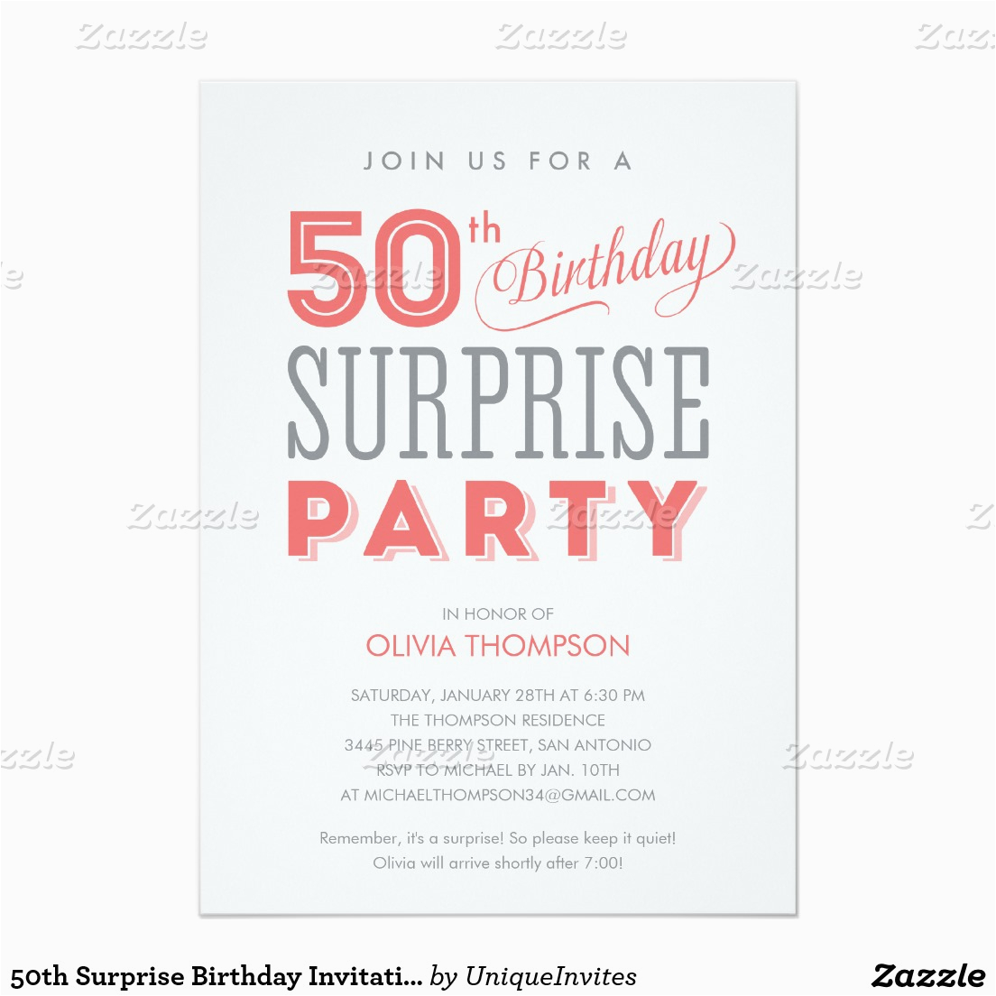 surprise 50th birthday party invitation wording