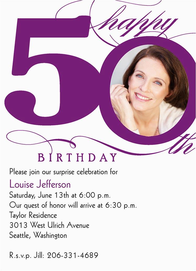 50th milestone birthday birthday invitations from