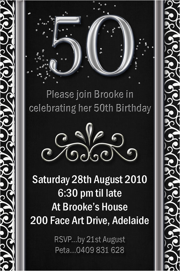 fiftieth birthday invitations smart designs