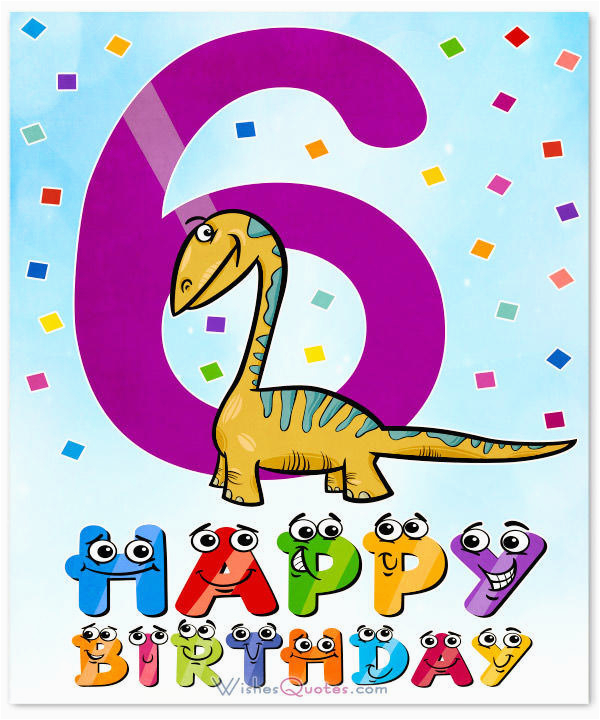 6th birthday wishes