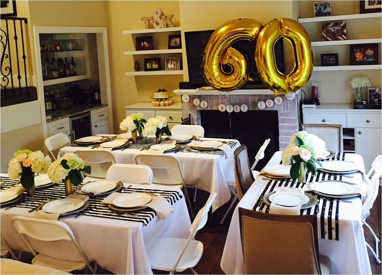 golden celebration 60th birthday party ideas mom