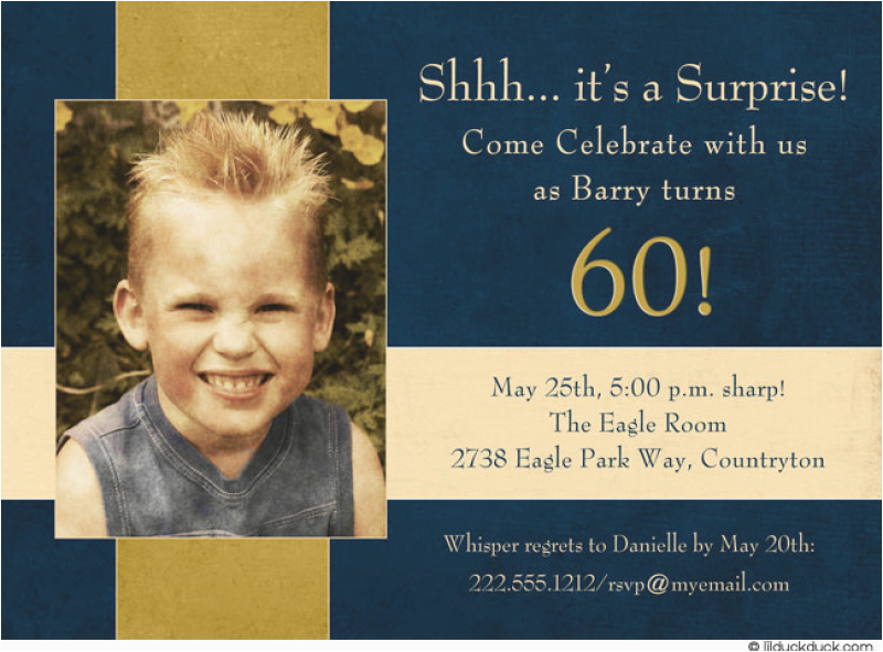 free 60 surprise birthday invitation template wording