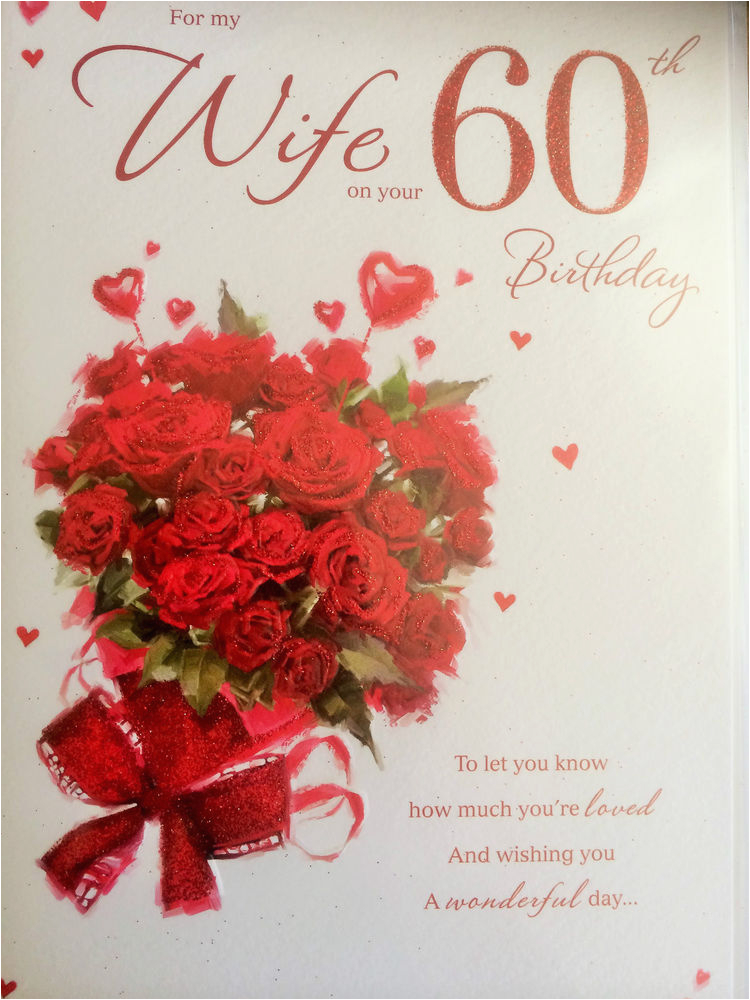 60th Birthday Card For My Wife BirthdayBuzz