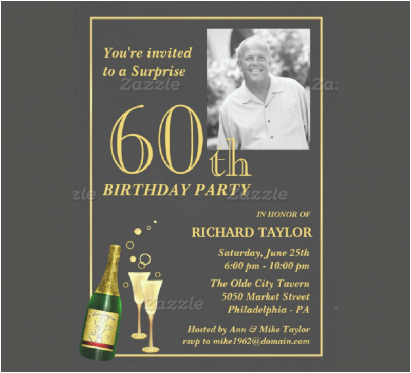 surprise 60th birthday party invitation template
