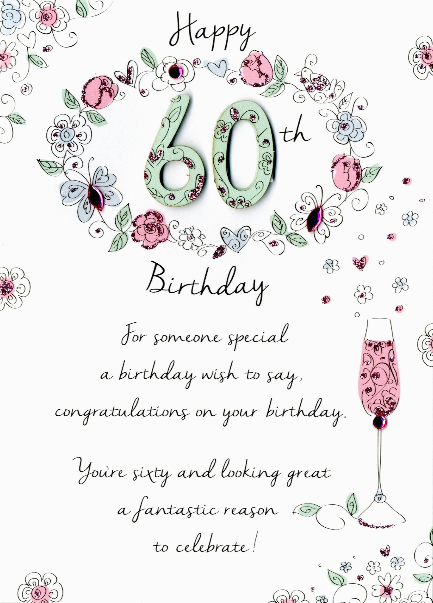 female 60th birthday greeting card cards love kates