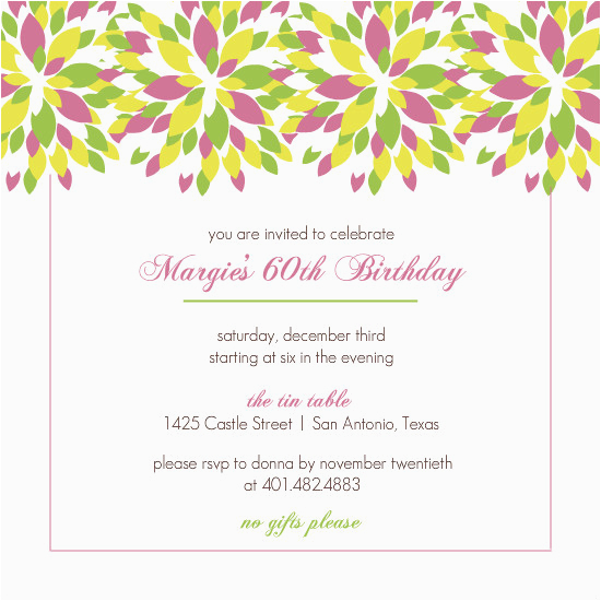 60th birthday invitations for mom