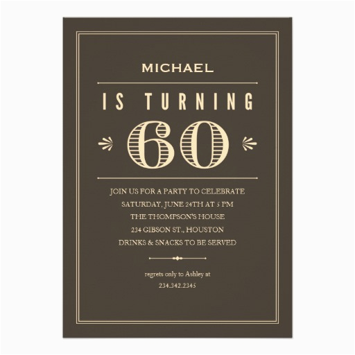 60th birthday invitations for men 161484241188060581