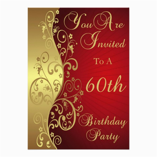 60th birthday party personalised invitation 161600133220724495
