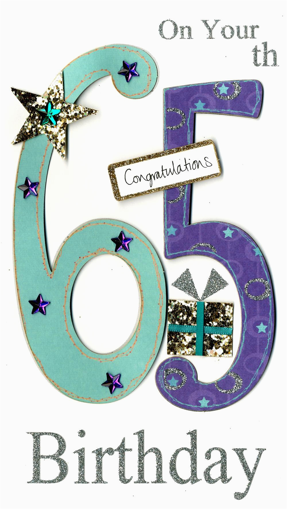 65th Birthday Cards Free Gorgeous 65th Age 65 Birthday Greeting Card