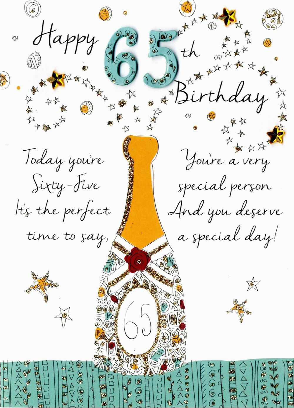 happy 65th birthday greeting card cards