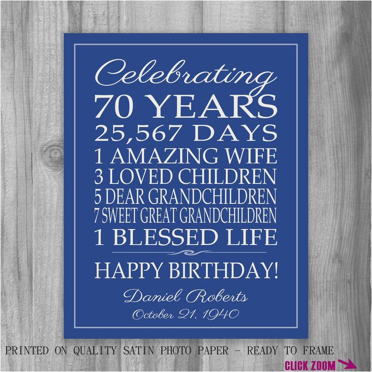 70th Birthday Invitations For Dad 1000 Ideas About 70th Birthday Gifts 