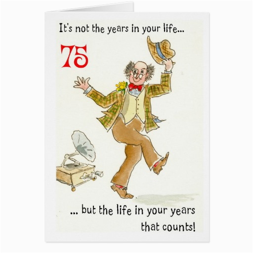 75th birthday cards