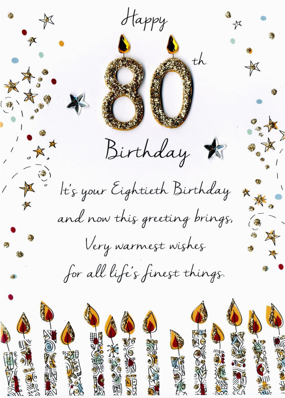kcsnjt101 male 80th birthday greeting card second nature just to say cards