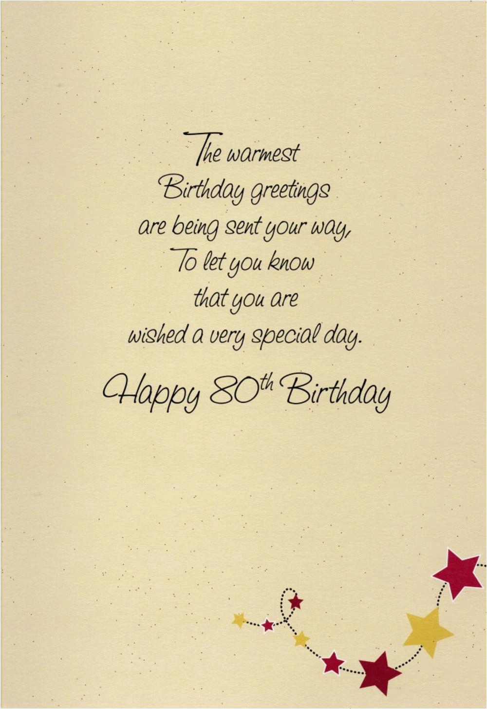 80th Birthday Card Messages Happy 80th Birthday Greeting Card Cards ...