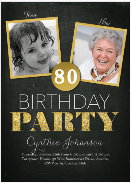 80th birthday invitations 20 awesome invites for an