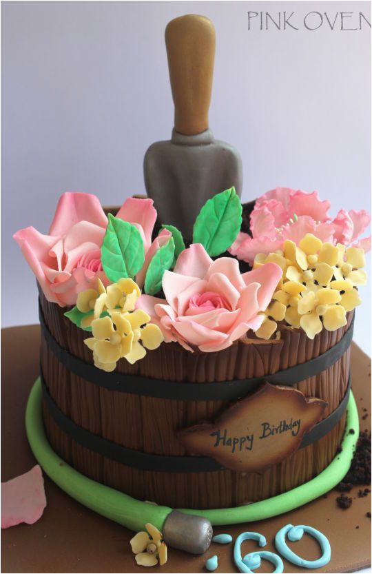 spring flower pot birthday cake cakes pinterest