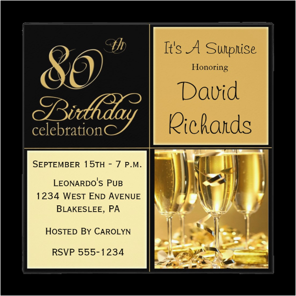 free printable 80th birthday invitations