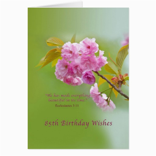 birthday 85th cherry blossoms religious card 137520134497285878