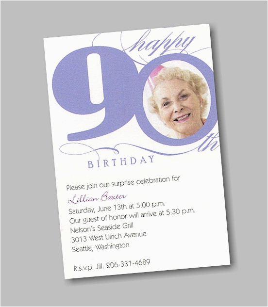 printable 90th birthday invitations