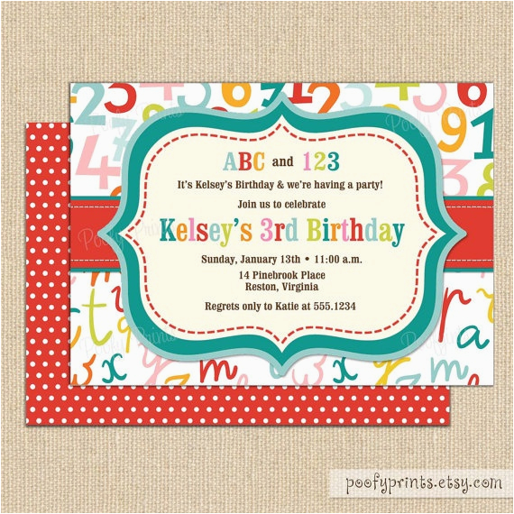 16 best abcs 123s birthday party images on pinterest