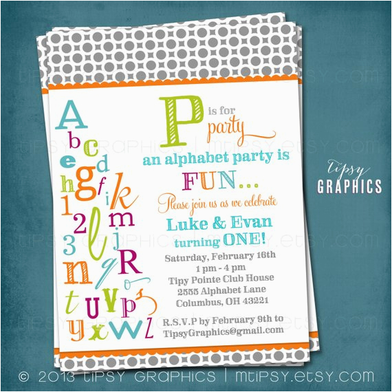 p is for party abc colorful alphabet birthday party