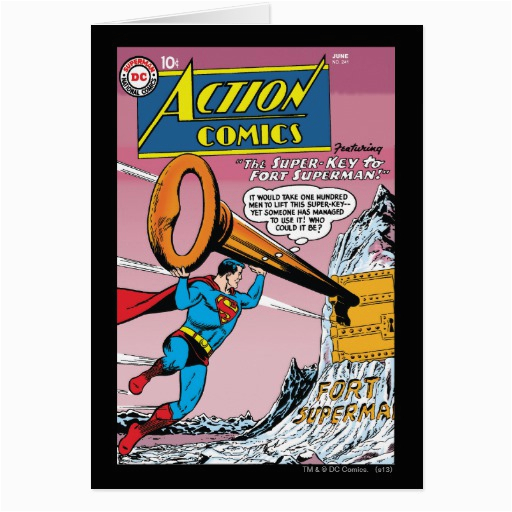 action comics 241 greeting cards zazzle