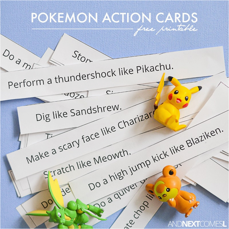 free printable pokemon action cards and next comes l