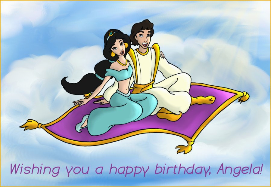 aladdin birthday card by irise on deviantart