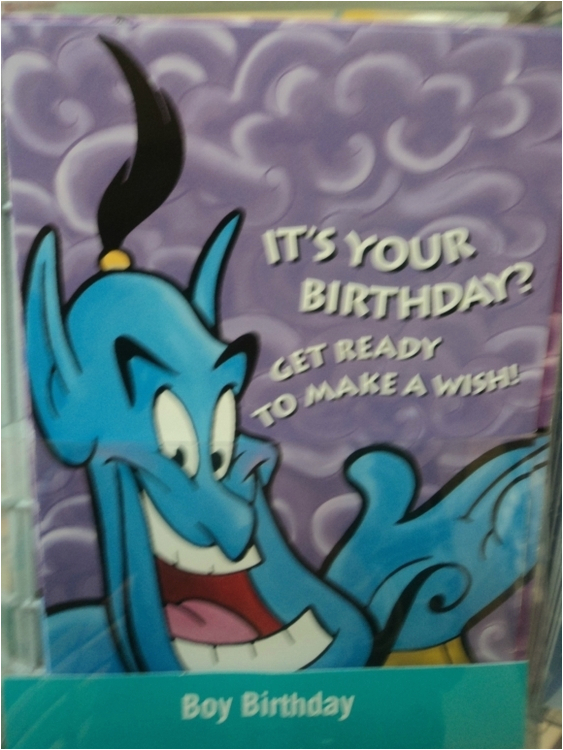 aladdin genie birthday greeting card magnet v0218ggdj for sale