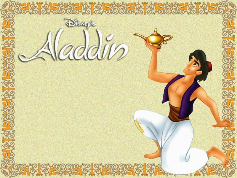 aladdin invitations a whole new world for party theme