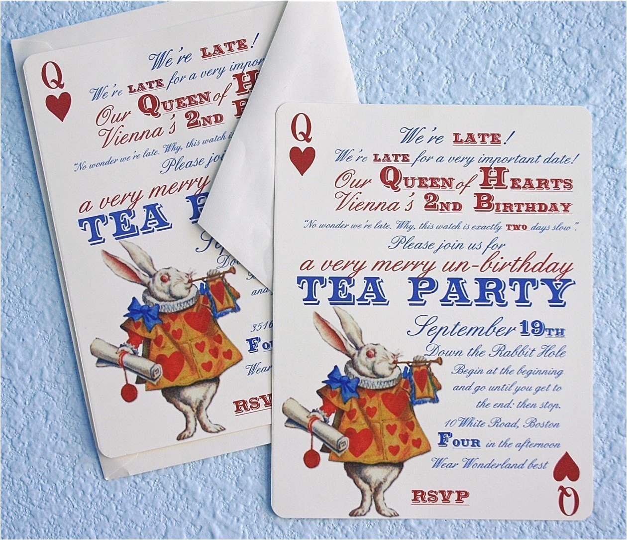 alice in wonderland un birthday tea party invitations thank