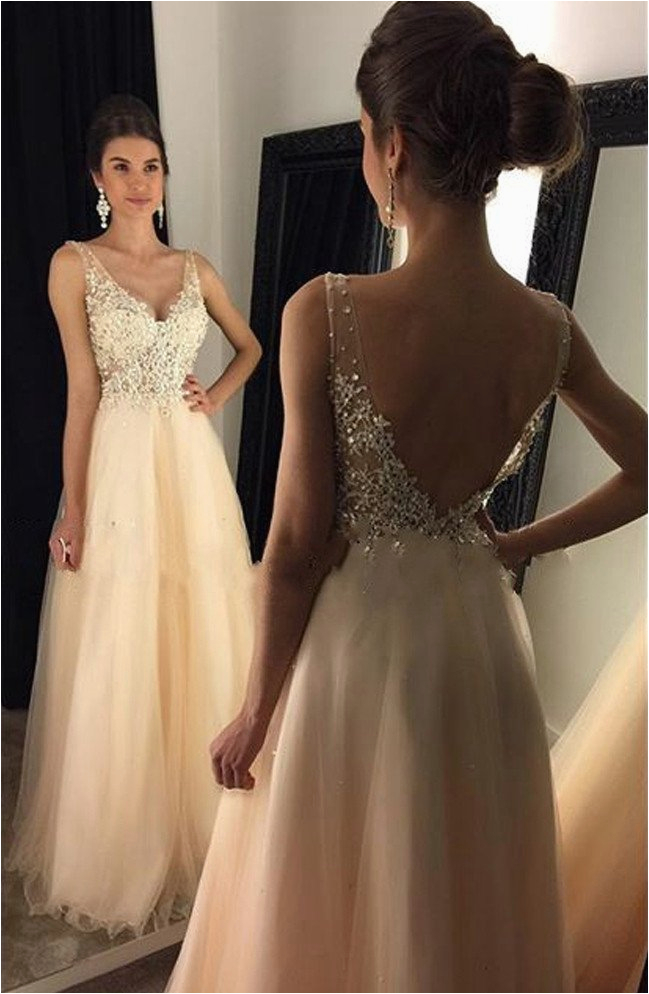 amazing prom dress v neckline graduation party dresses