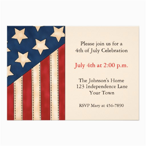 custom patriotic invitations
