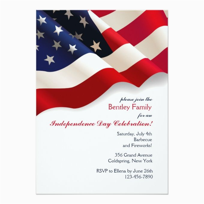 American Flag Birthday Invitations 810 Best Patriotic Invitations Images On Pinterest